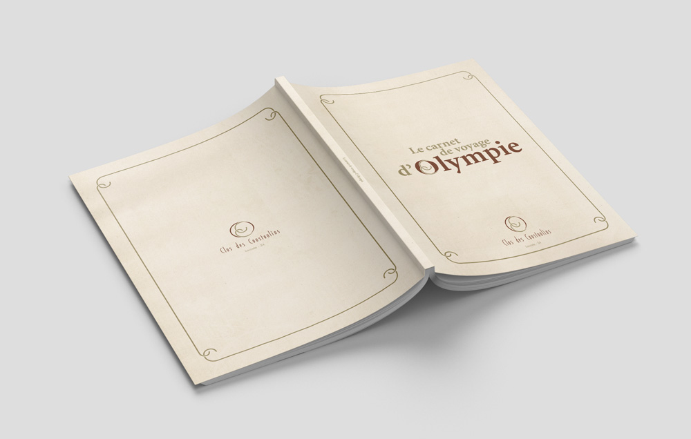 Livre d'accueil "Le carnet de voyage d'Olympie"