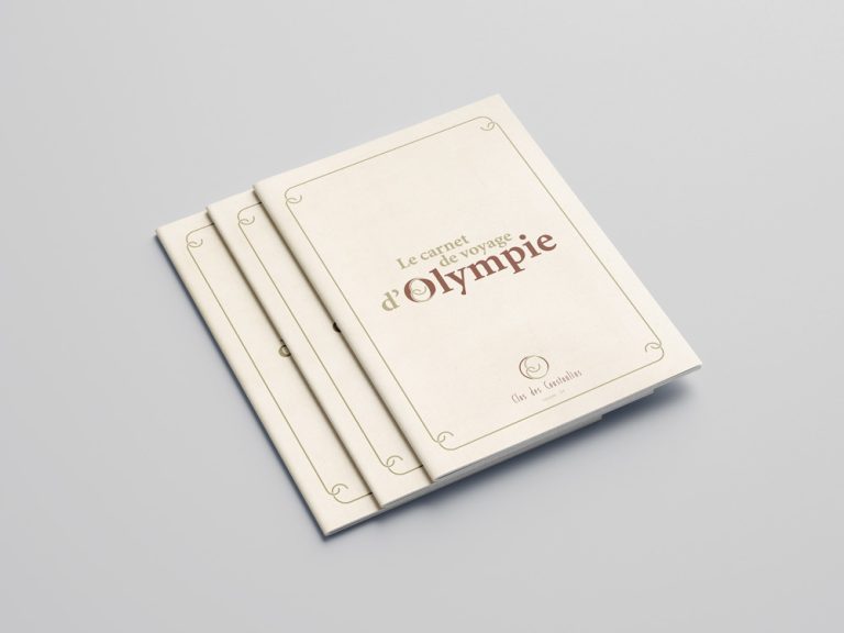 Livre d'accueil "Le carnet de voyage d'Olympie"