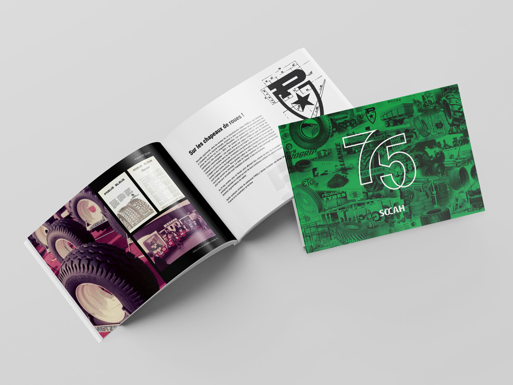 Couverture et page du livre.