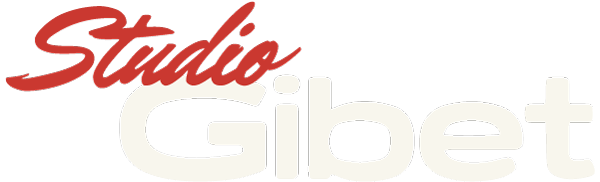 Logo Studio Gibet pour fond foncé.