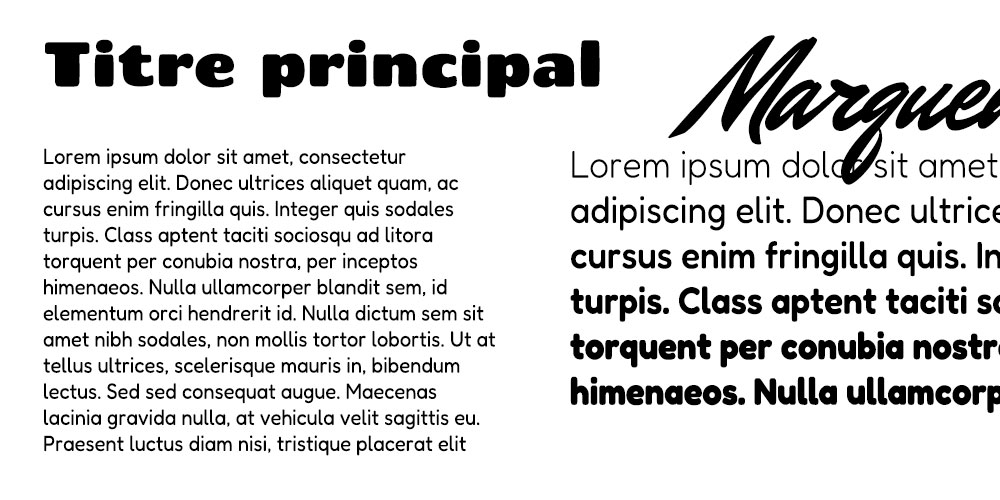 Extrait de style de texte