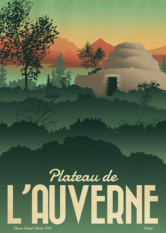 Affiche plateau de l'Auverne.