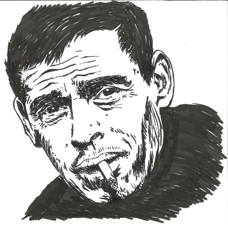 Portrait de Jacques Brel.