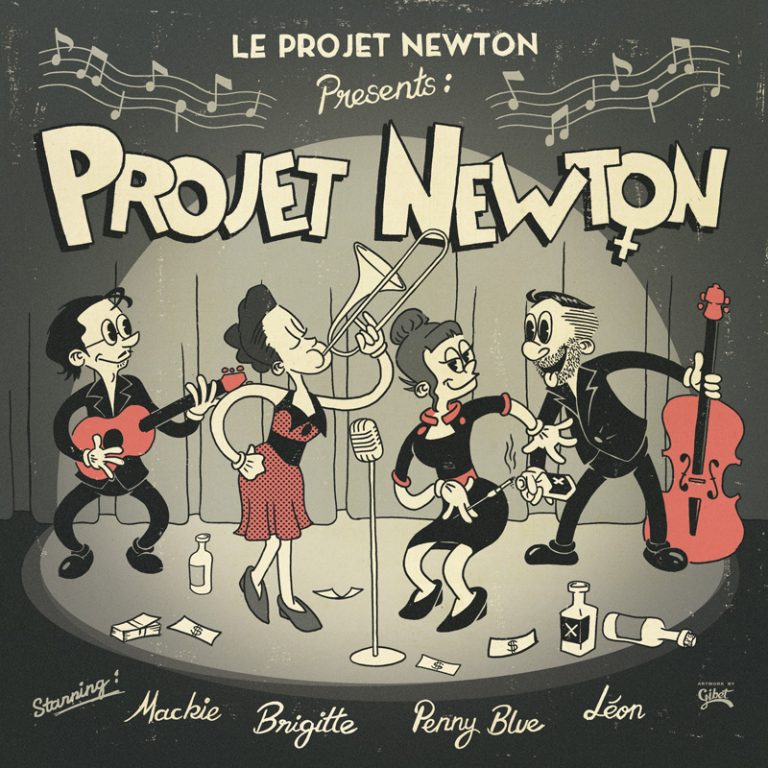 Couverture du LP de PROJET NEWTON.