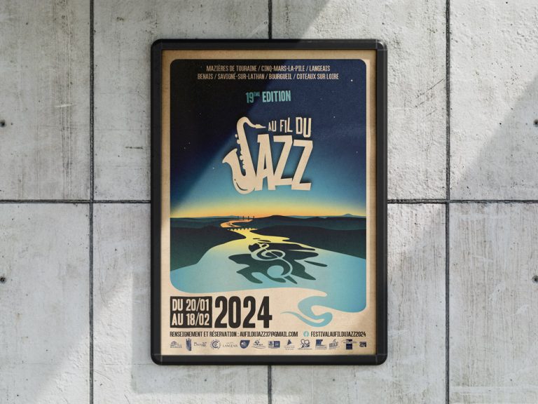 Affiche du festival Au Fil du Jazz.