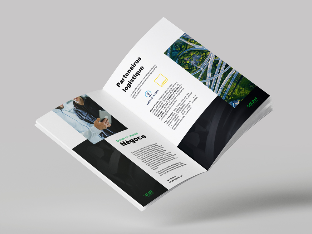 Brochure de présentation d'entreprise.